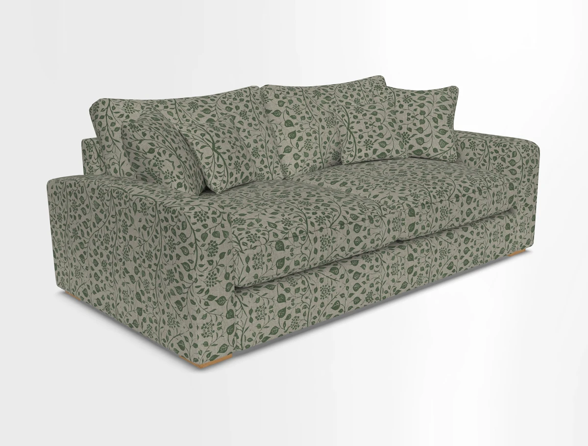Stockbridge 3 Seater Sofa in Warwick Graf Slate