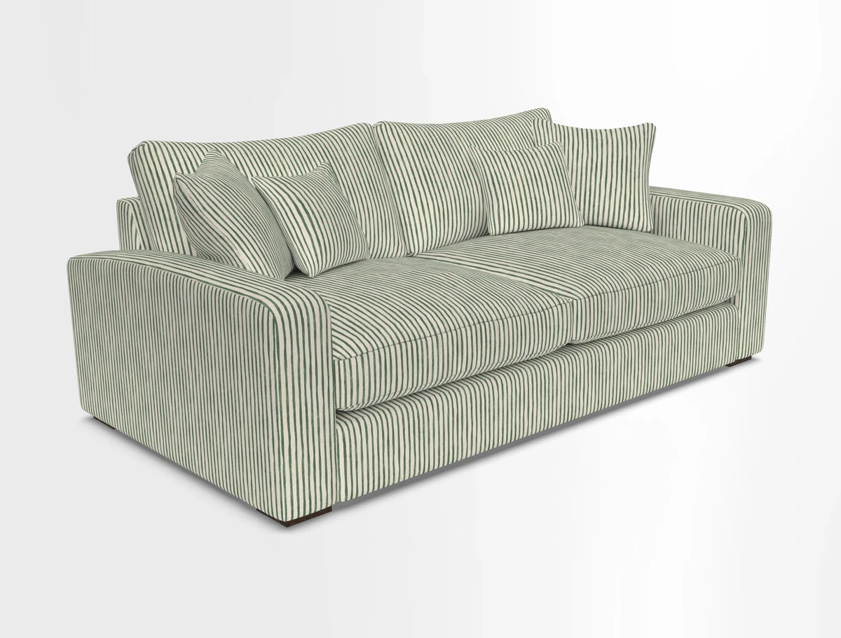 Stockbridge 3 Seater Sofa in Warwick Graf Slate