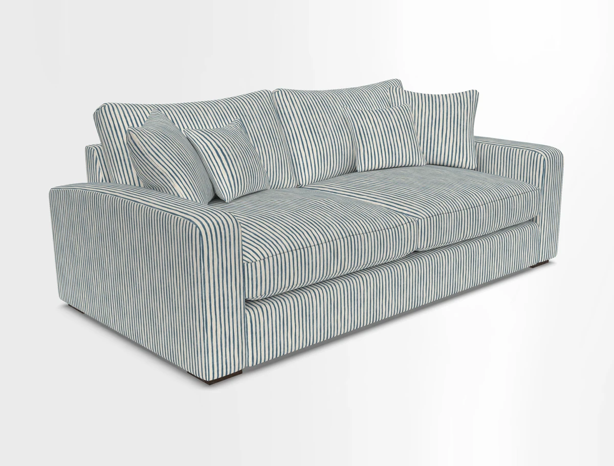 Stockbridge 3 Seater Sofa in Warwick Graf Slate