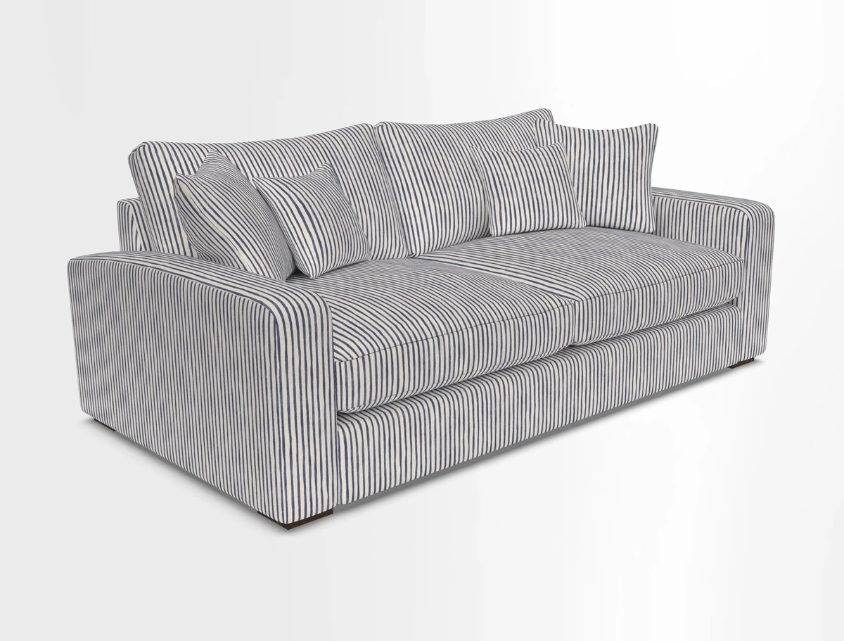 Stockbridge 3 Seater Sofa in Warwick Graf Slate