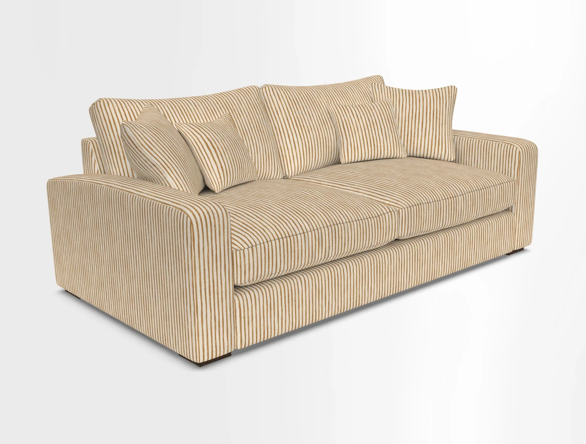 Stockbridge 3 Seater Sofa in Warwick Graf Slate