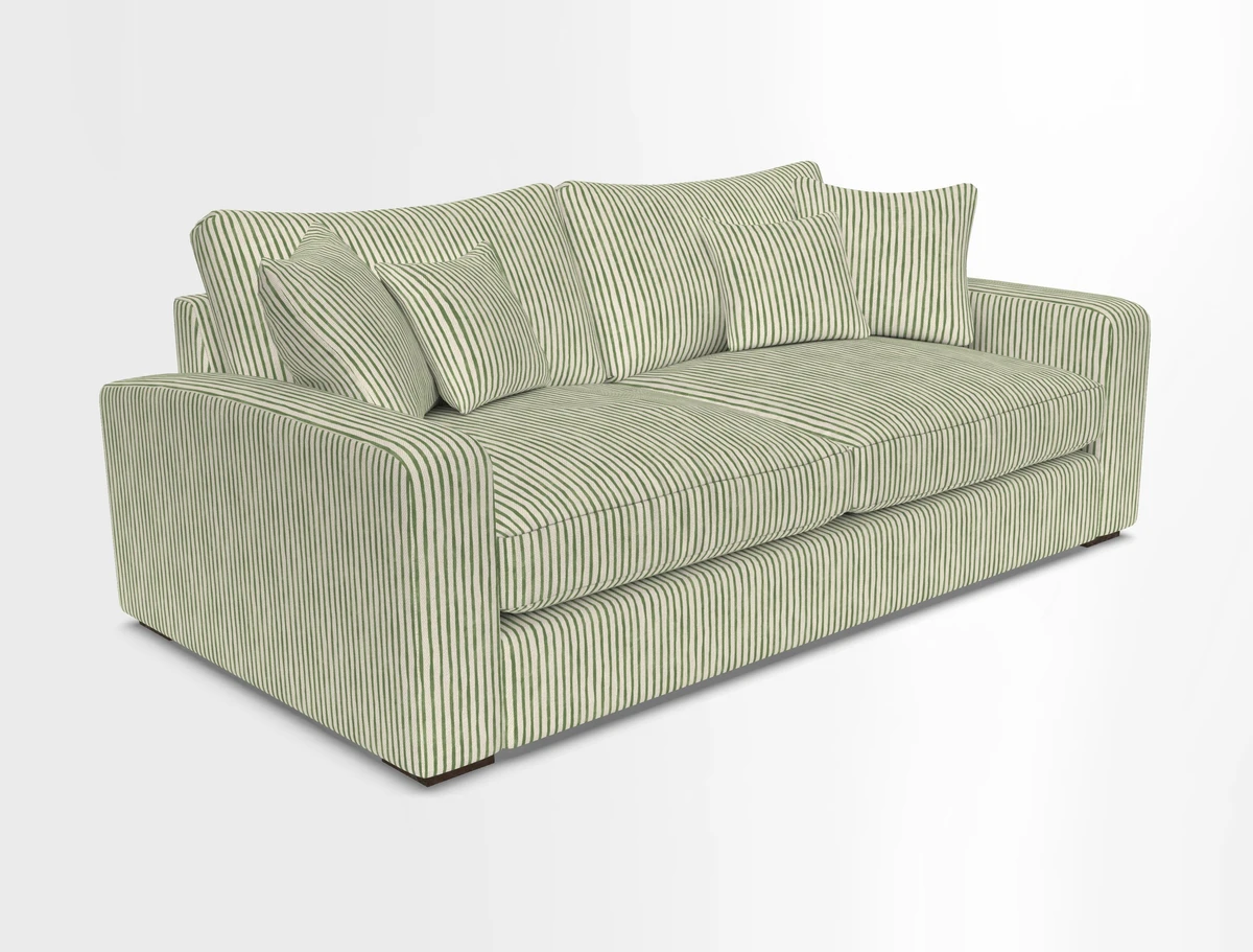 Stockbridge 3 Seater Sofa in Warwick Graf Slate