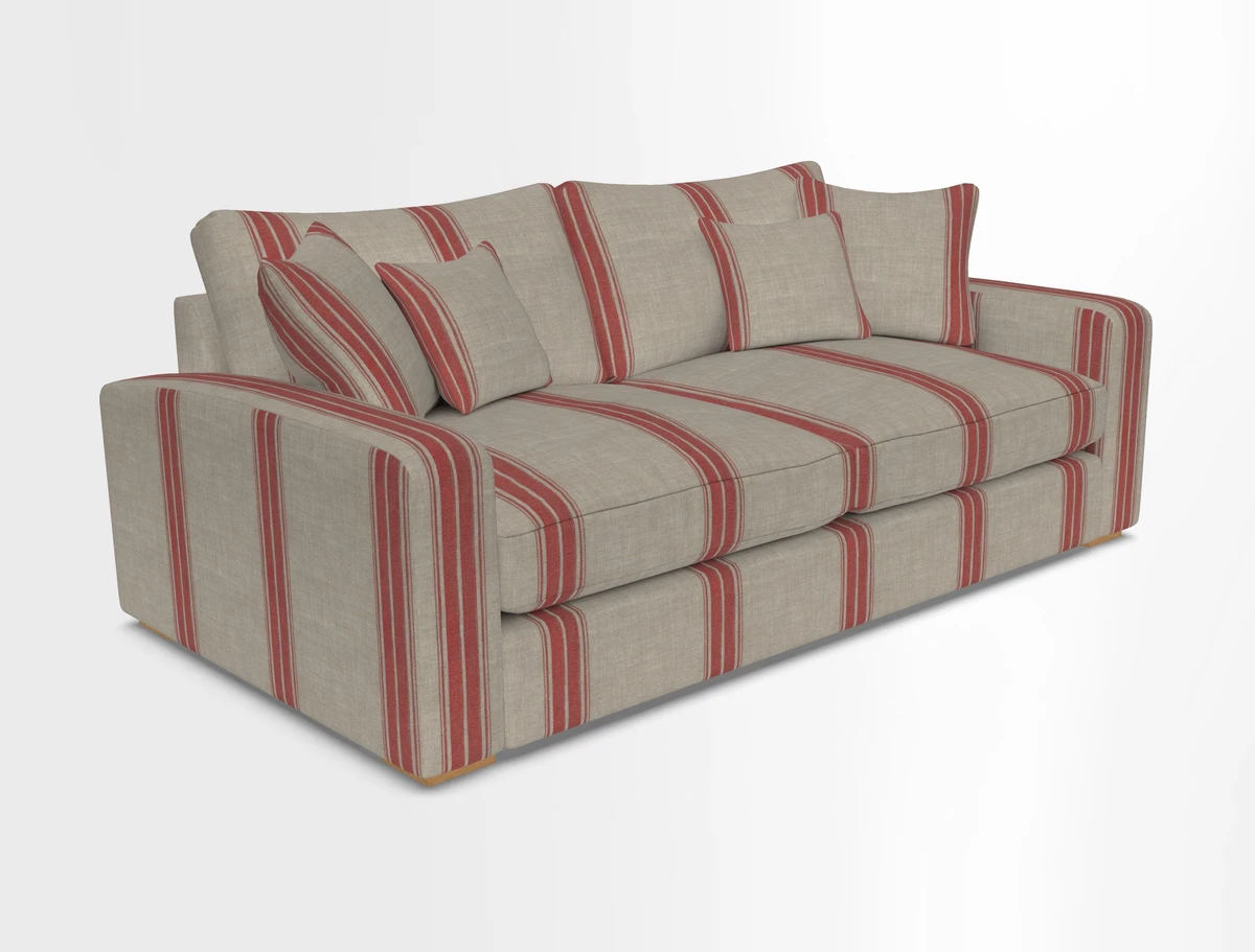 Stockbridge 3 Seater Sofa in Warwick Graf Slate
