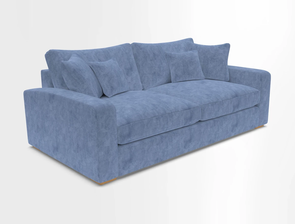Stockbridge 3 Seater Sofa in Warwick Graf Slate