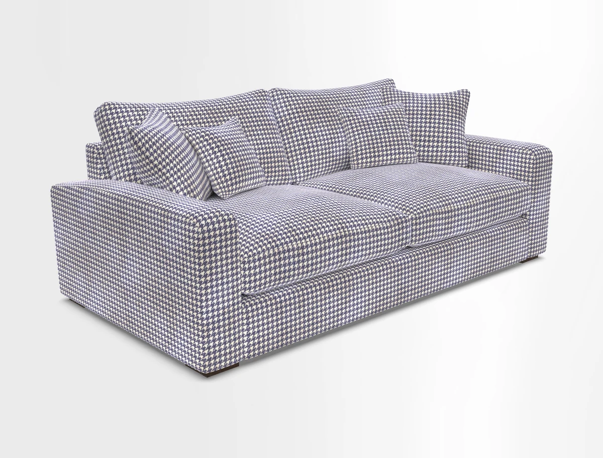 Stockbridge 3 Seater Sofa in Warwick Graf Slate