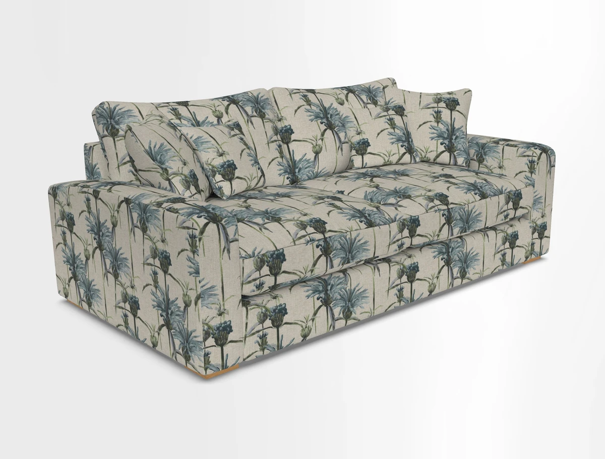 Stockbridge 3 Seater Sofa in Warwick Graf Slate