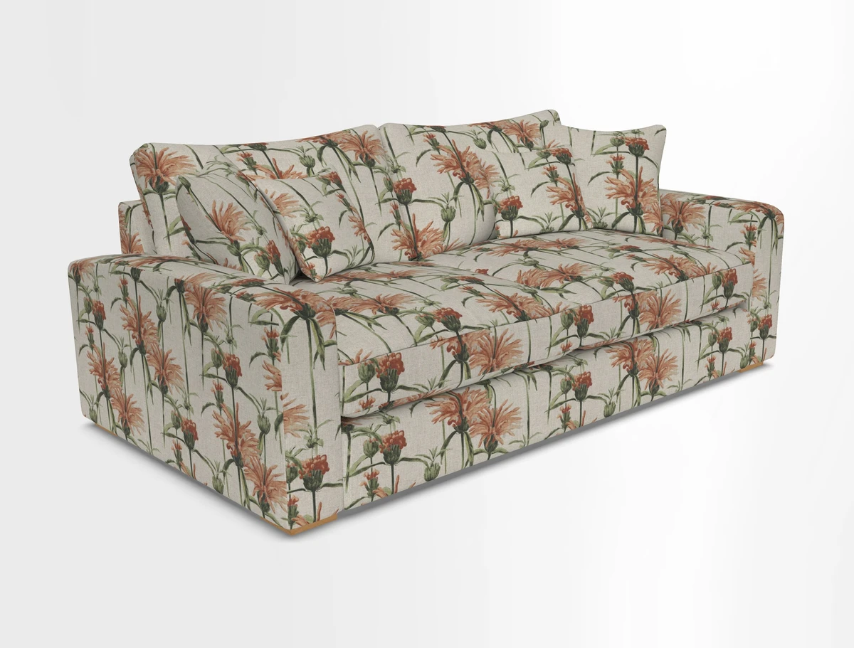 Stockbridge 3 Seater Sofa in Warwick Graf Slate