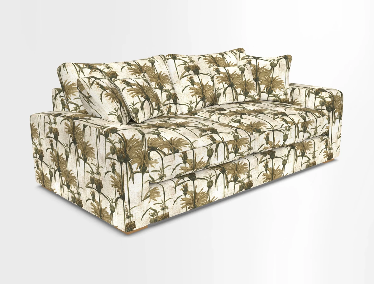 Stockbridge 3 Seater Sofa in Warwick Graf Slate