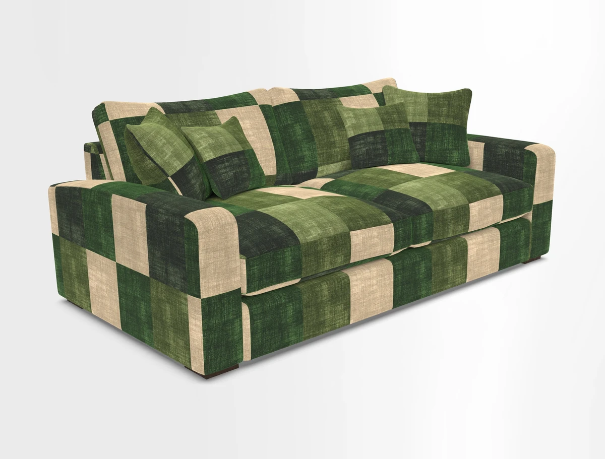Stockbridge 3 Seater Sofa in Warwick Graf Slate