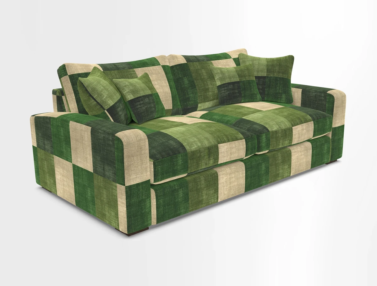 Stockbridge 3 Seater Sofa in Warwick Graf Slate