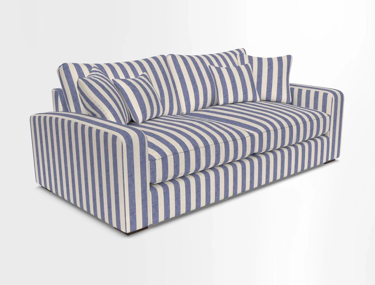 Stockbridge 3 Seater Sofa in Warwick Graf Slate