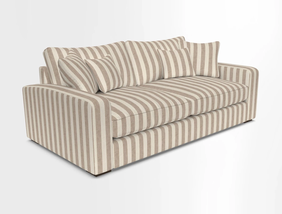 Stockbridge 3 Seater Sofa in Warwick Graf Slate