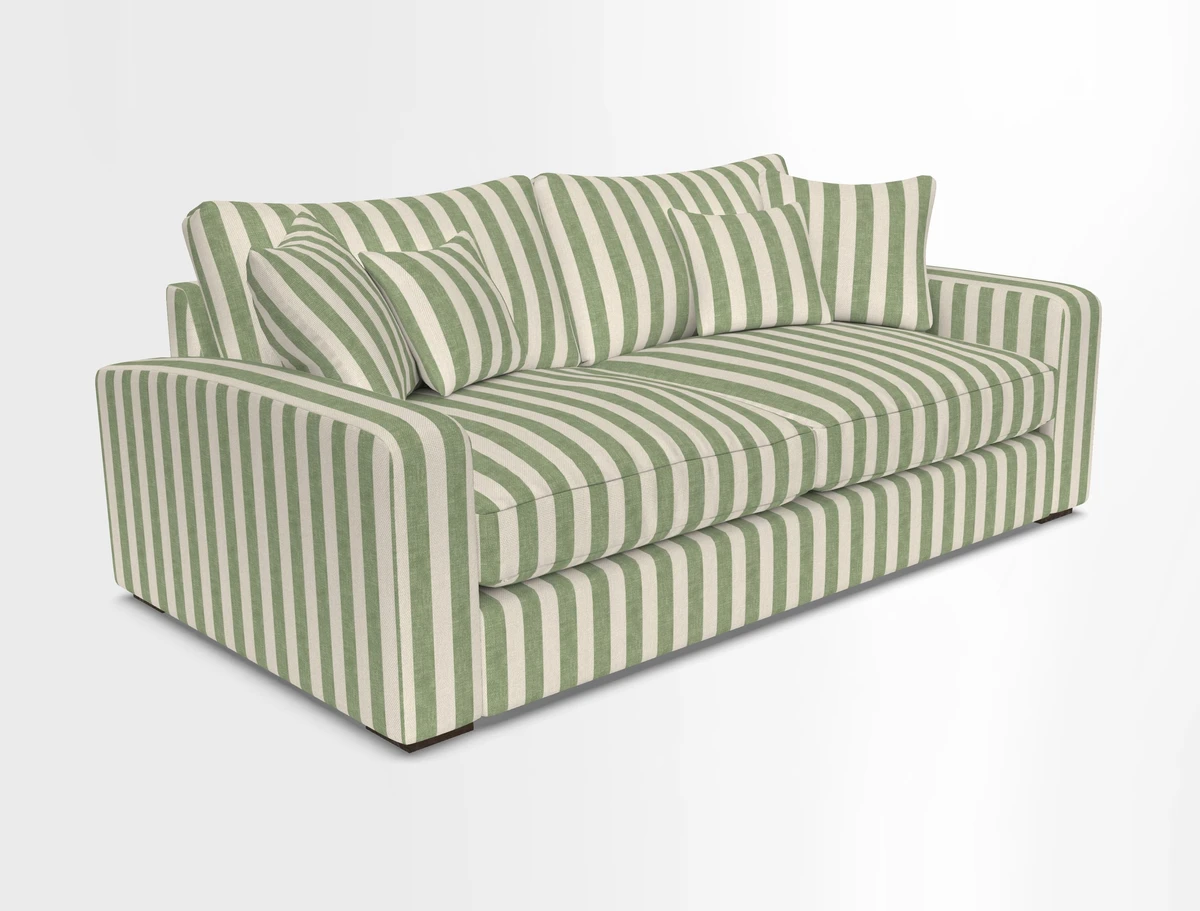Stockbridge 3 Seater Sofa in Warwick Graf Slate