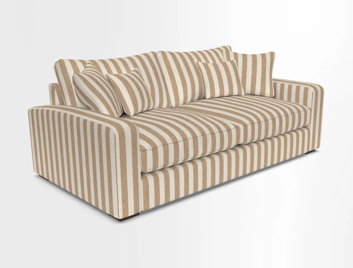 Stockbridge 3 Seater Sofa in Warwick Graf Slate
