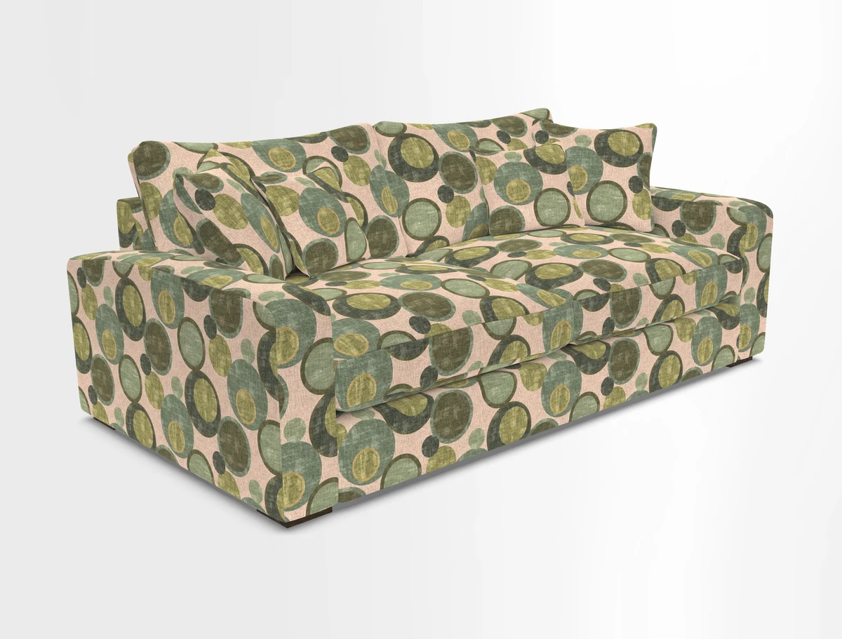 Stockbridge 3 Seater Sofa in Warwick Graf Slate