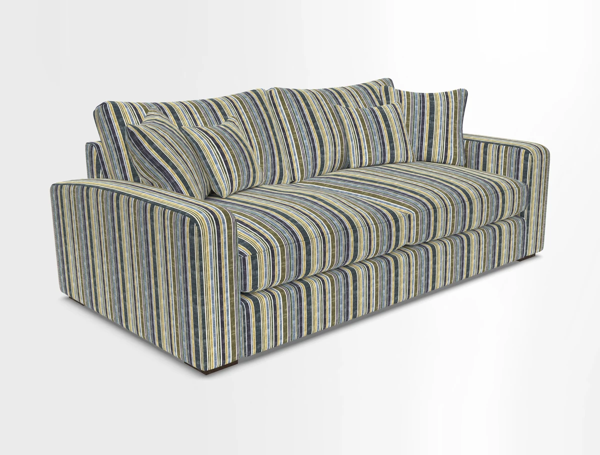 Stockbridge 3 Seater Sofa in Warwick Graf Slate