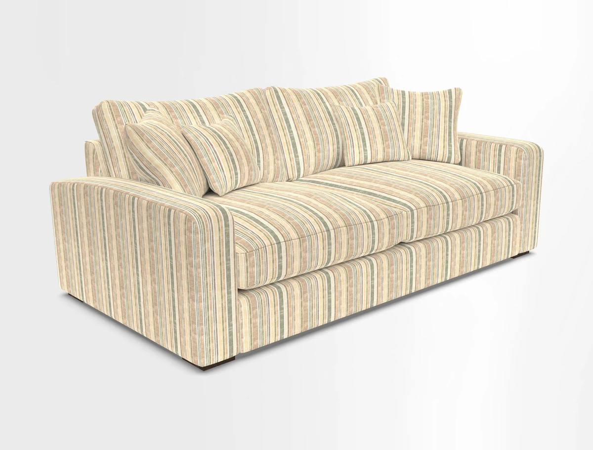 Stockbridge 3 Seater Sofa in Warwick Graf Slate