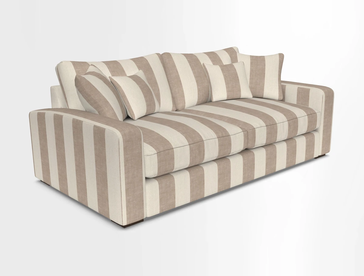 Stockbridge 3 Seater Sofa in Warwick Graf Slate