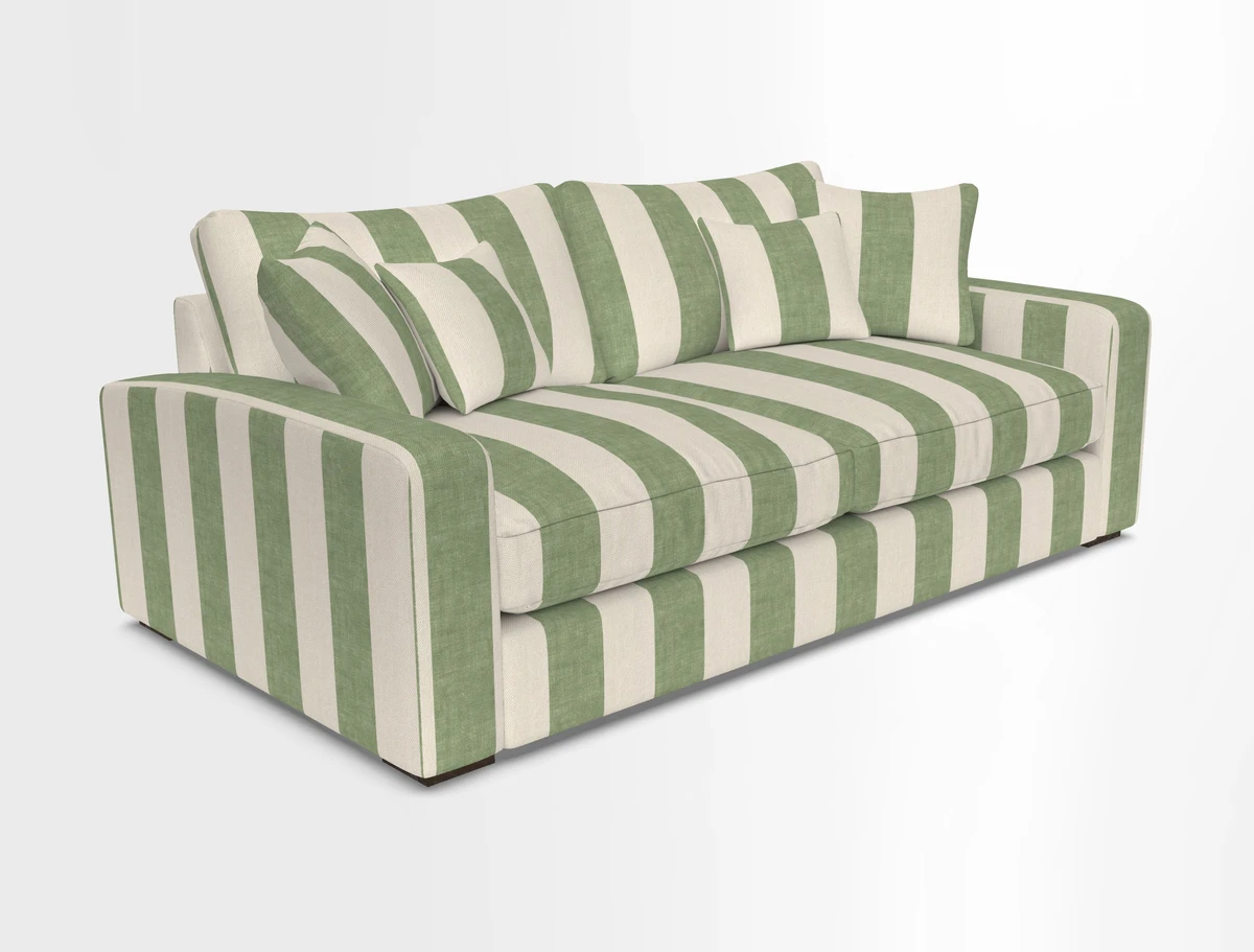 Stockbridge 3 Seater Sofa in Warwick Graf Slate
