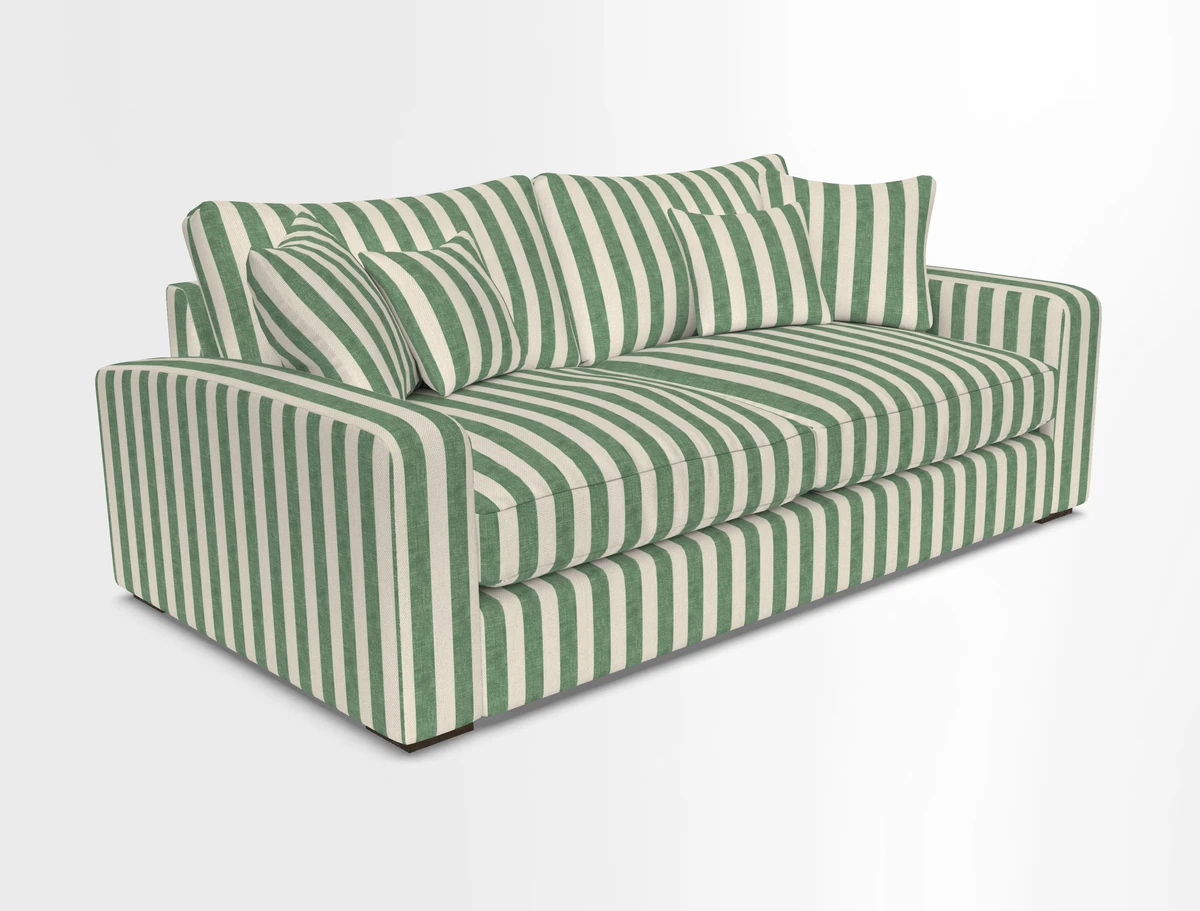 Stockbridge 3 Seater Sofa in Warwick Graf Slate