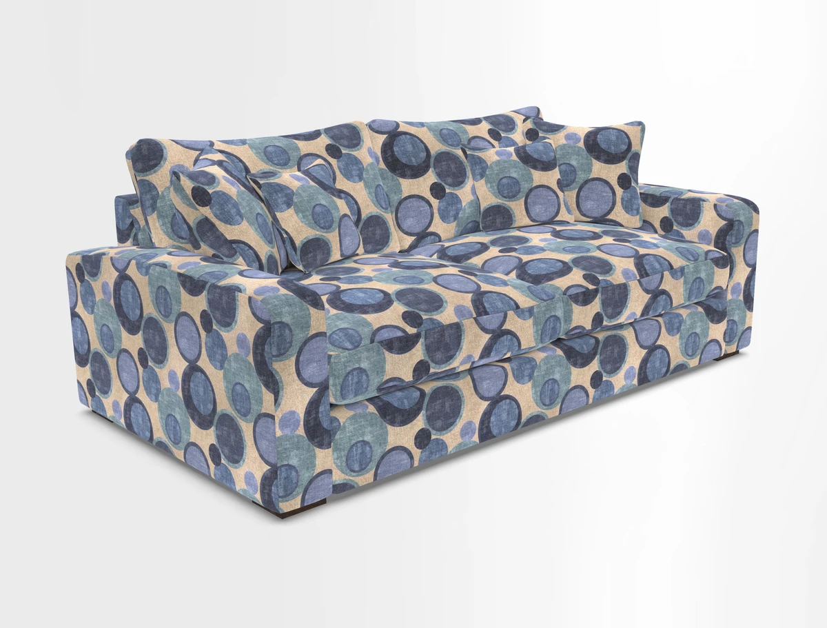 Stockbridge 3 Seater Sofa in Warwick Graf Slate