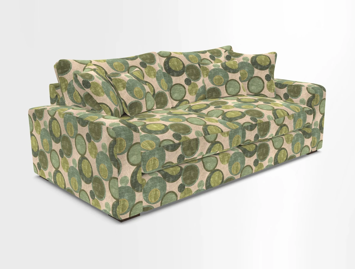 Stockbridge 3 Seater Sofa in Warwick Graf Slate