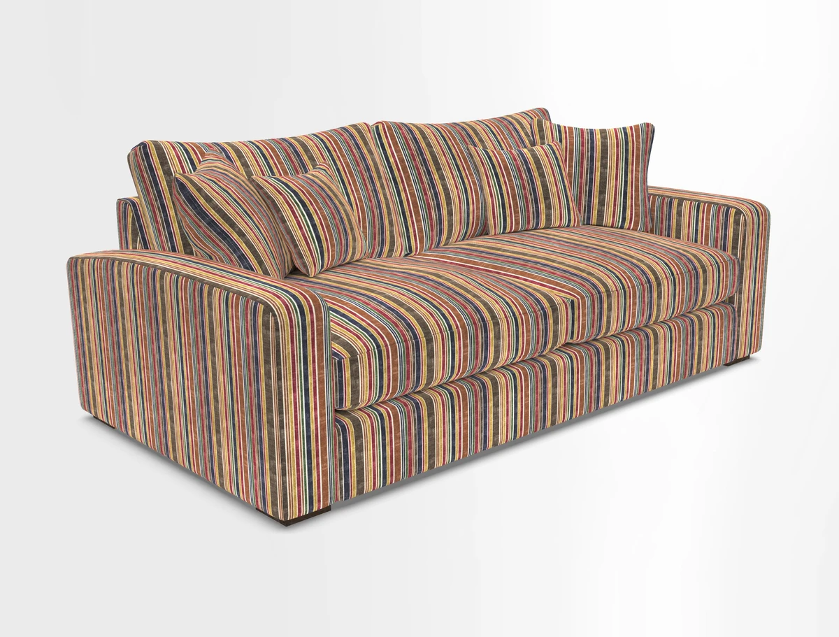 Stockbridge 3 Seater Sofa in Warwick Graf Slate