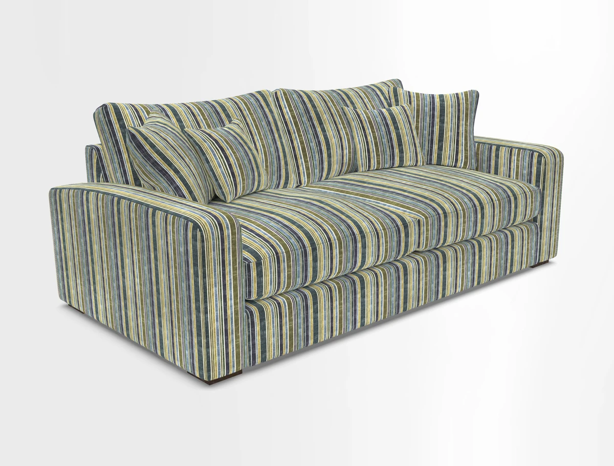 Stockbridge 3 Seater Sofa in Warwick Graf Slate