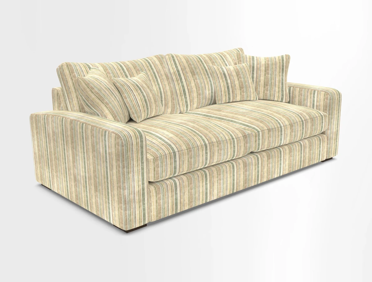 Stockbridge 3 Seater Sofa in Warwick Graf Slate