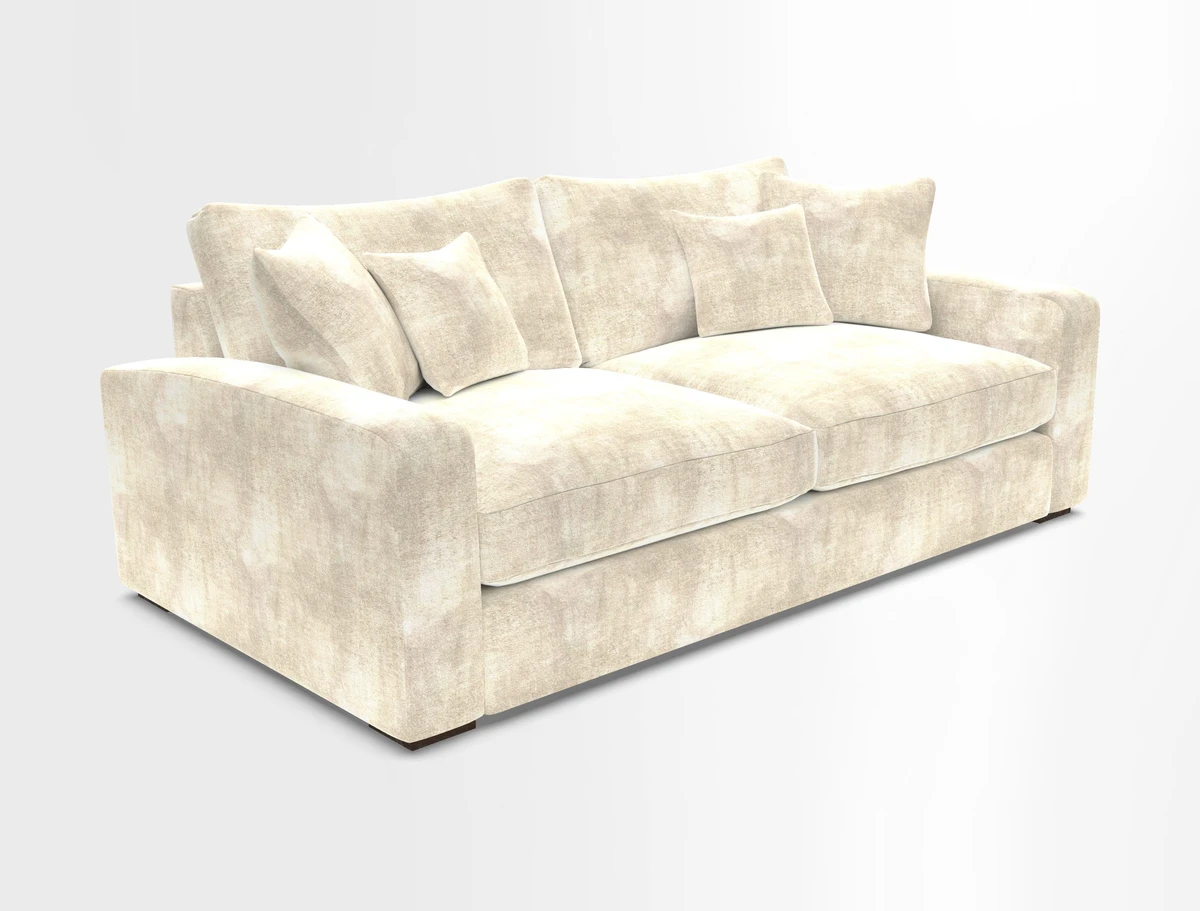 Stockbridge 3 Seater Sofa in Warwick Graf Slate