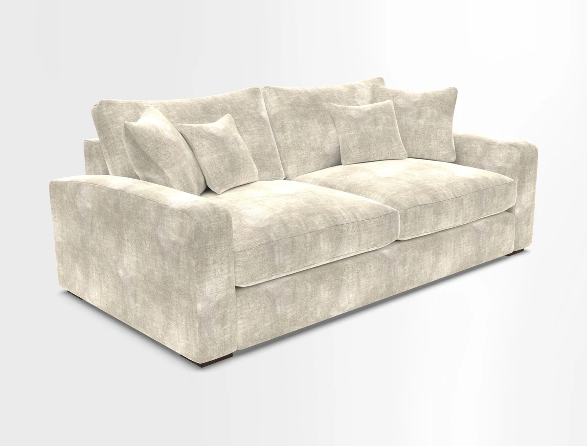 Stockbridge 3 Seater Sofa in Warwick Graf Slate
