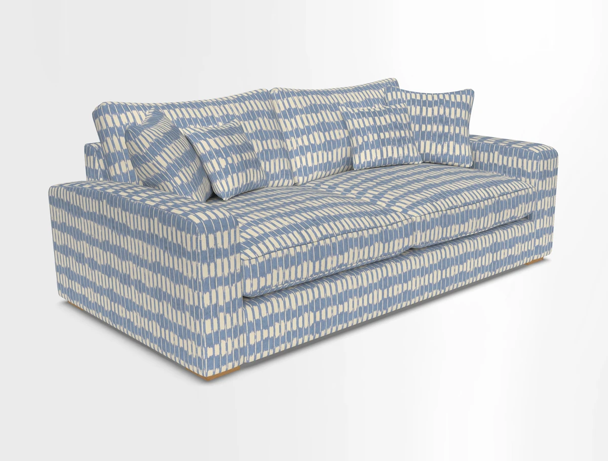 Stockbridge 3 Seater Sofa in Warwick Graf Slate