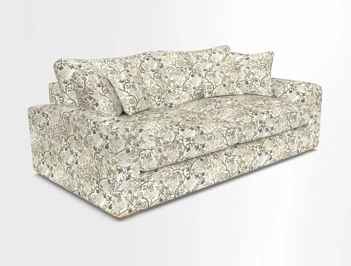 Stockbridge 3 Seater Sofa in Warwick Graf Slate