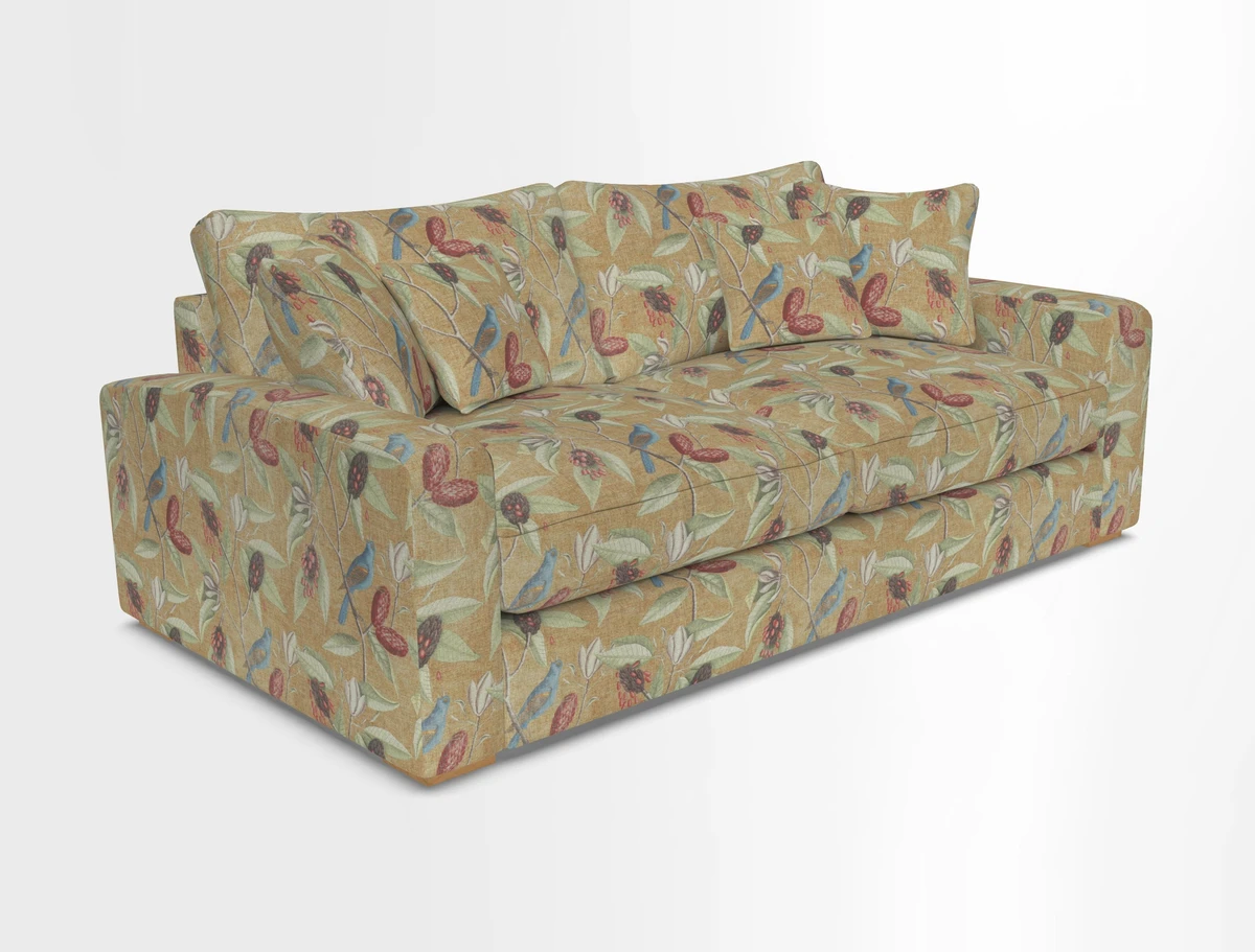 Stockbridge 3 Seater Sofa in Warwick Graf Slate