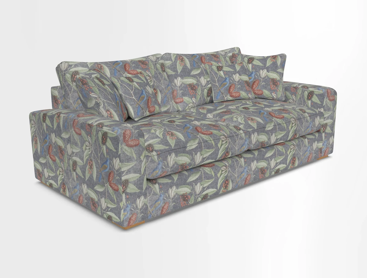 Stockbridge 3 Seater Sofa in Warwick Graf Slate