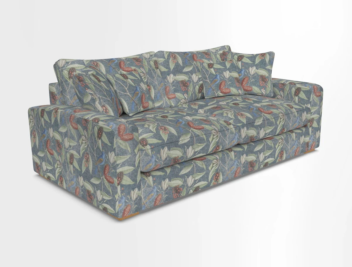 Stockbridge 3 Seater Sofa in Warwick Graf Slate