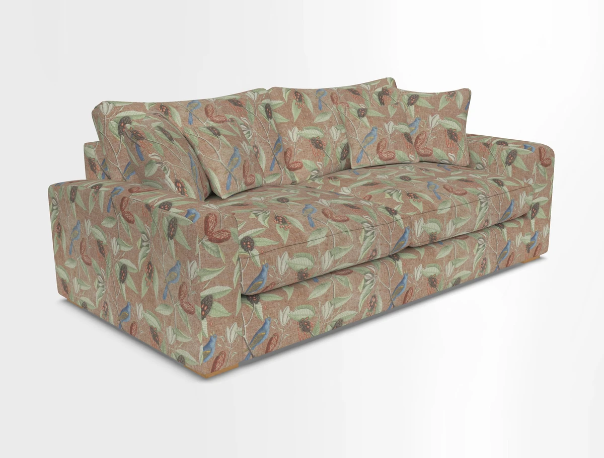 Stockbridge 3 Seater Sofa in Warwick Graf Slate