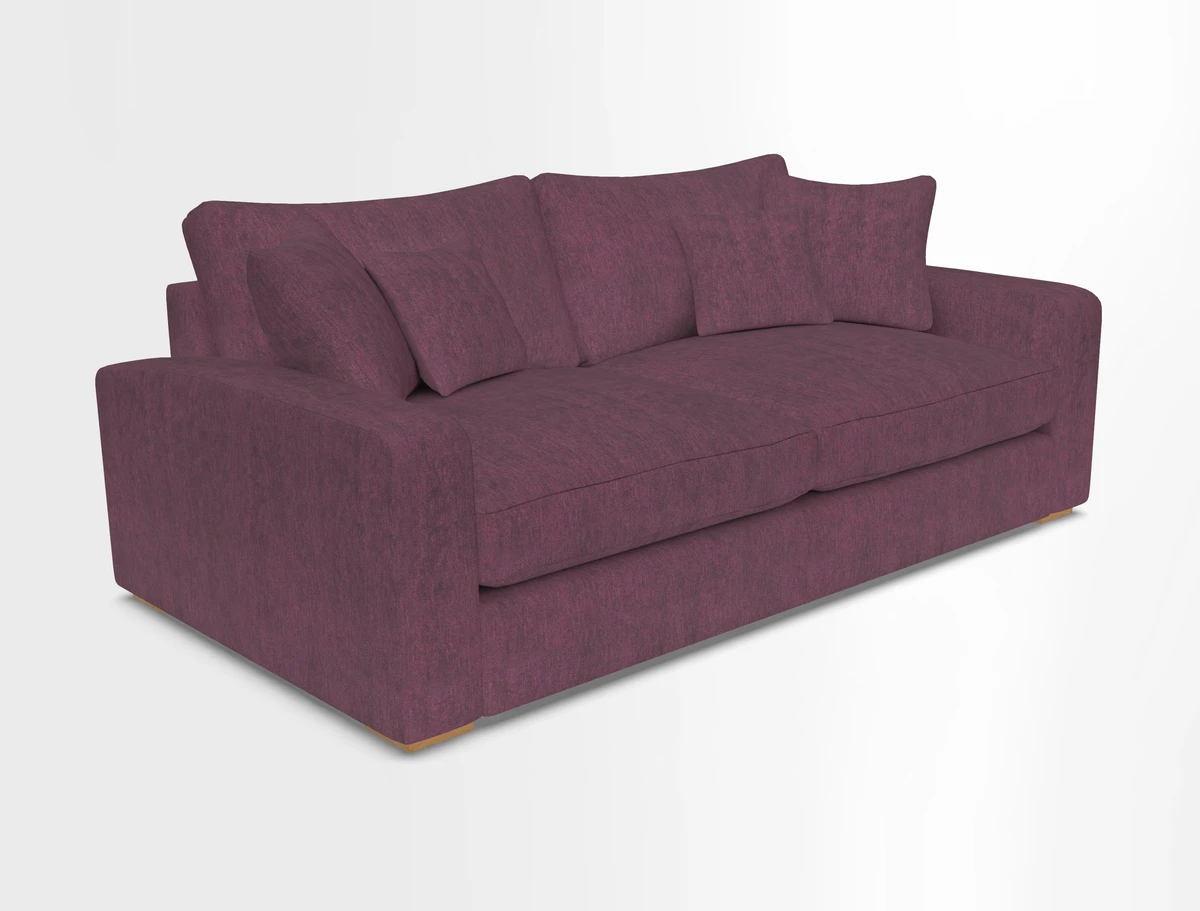 Stockbridge 3 Seater Sofa in Warwick Graf Slate
