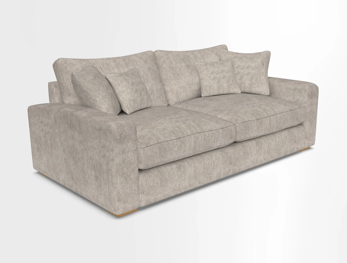 Stockbridge 3 Seater Sofa in Warwick Graf Slate