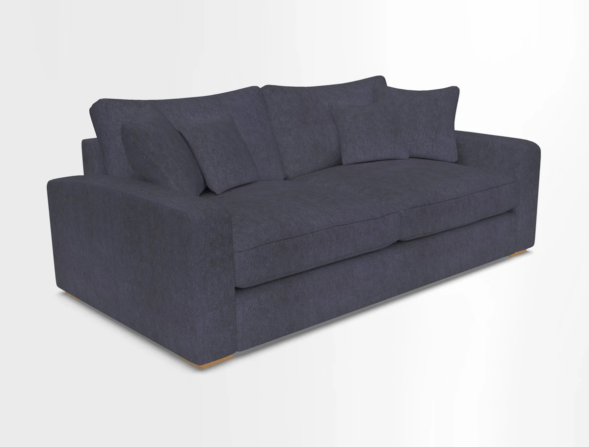 Stockbridge 3 Seater Sofa in Warwick Graf Slate