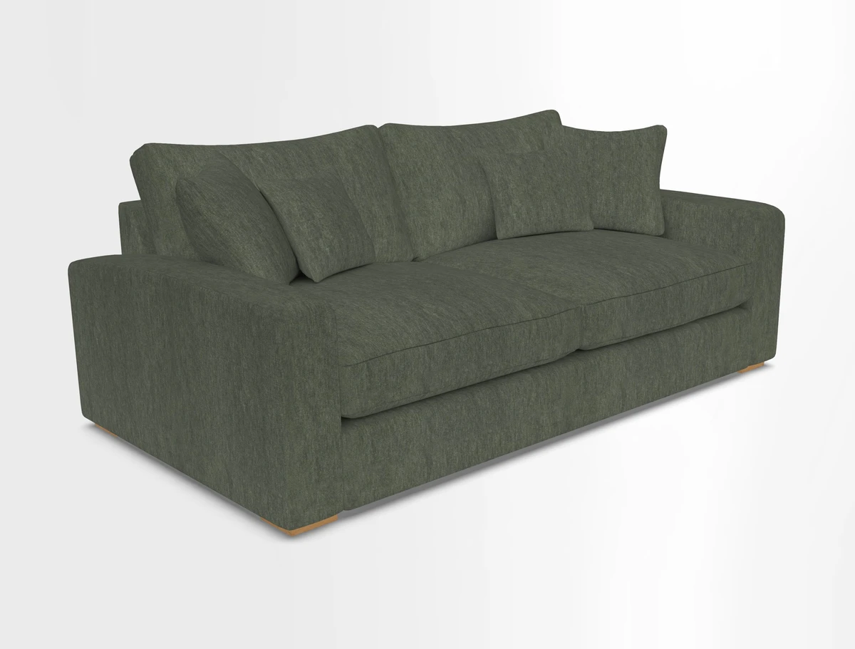 Stockbridge 3 Seater Sofa in Warwick Graf Slate