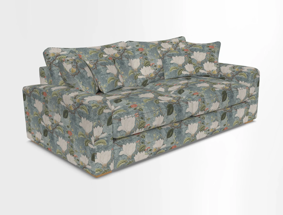Stockbridge 3 Seater Sofa in Warwick Graf Slate