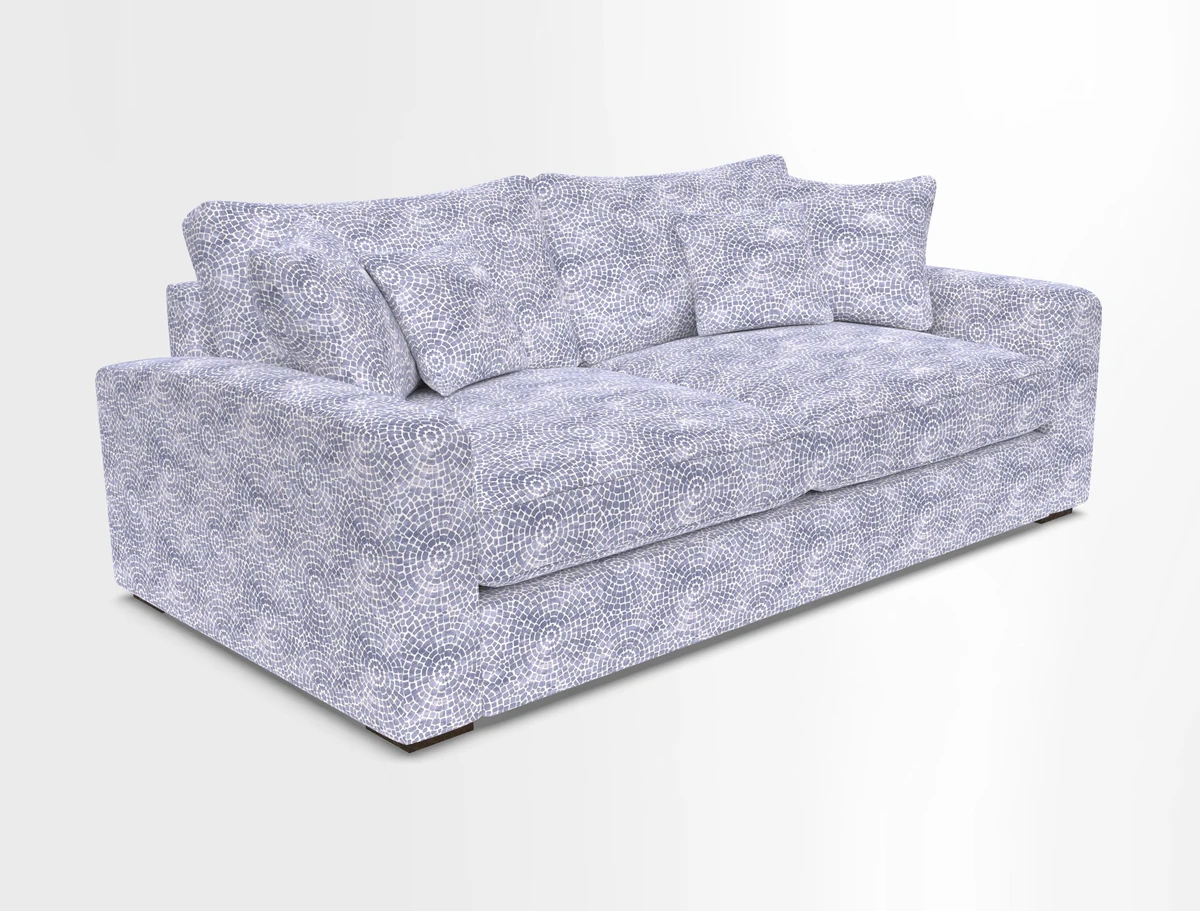 Stockbridge 3 Seater Sofa in Warwick Graf Slate