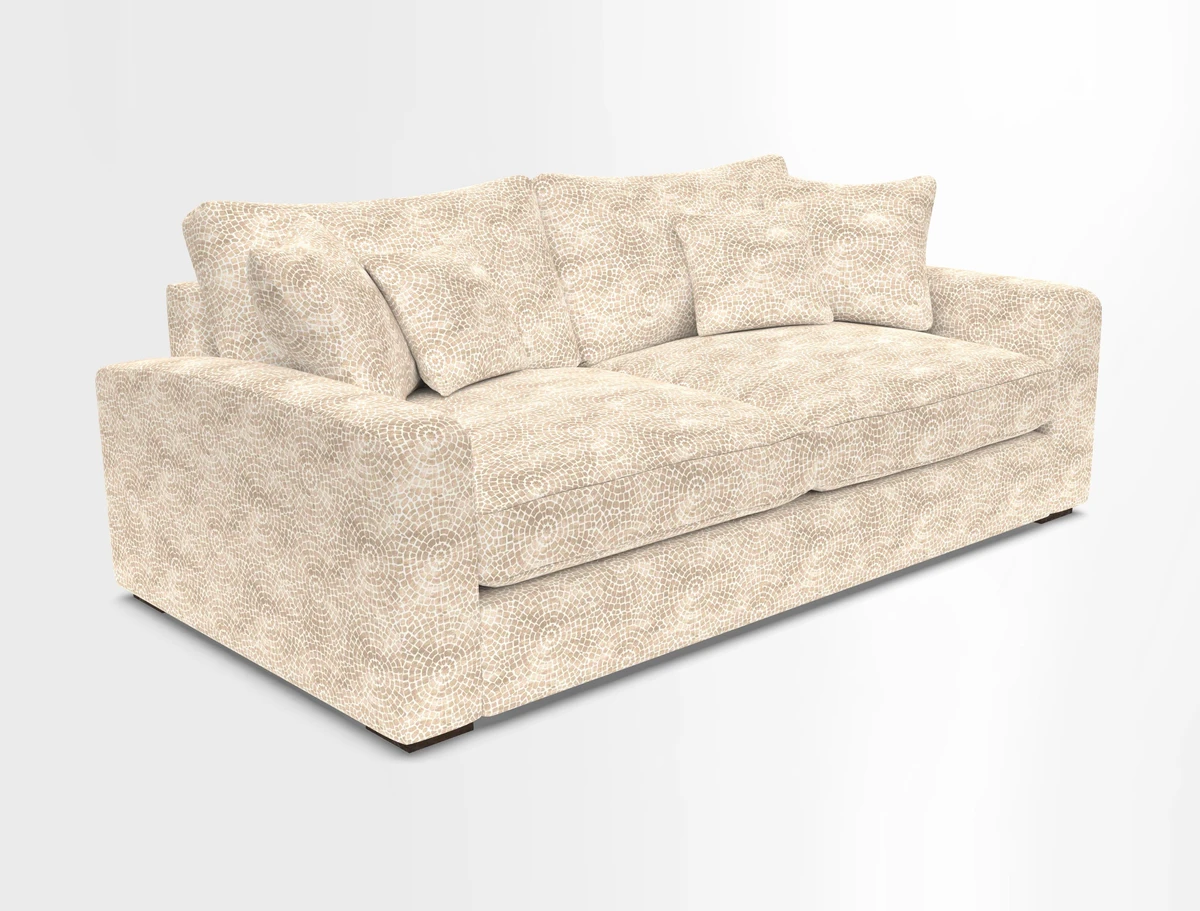 Stockbridge 3 Seater Sofa in Warwick Graf Slate