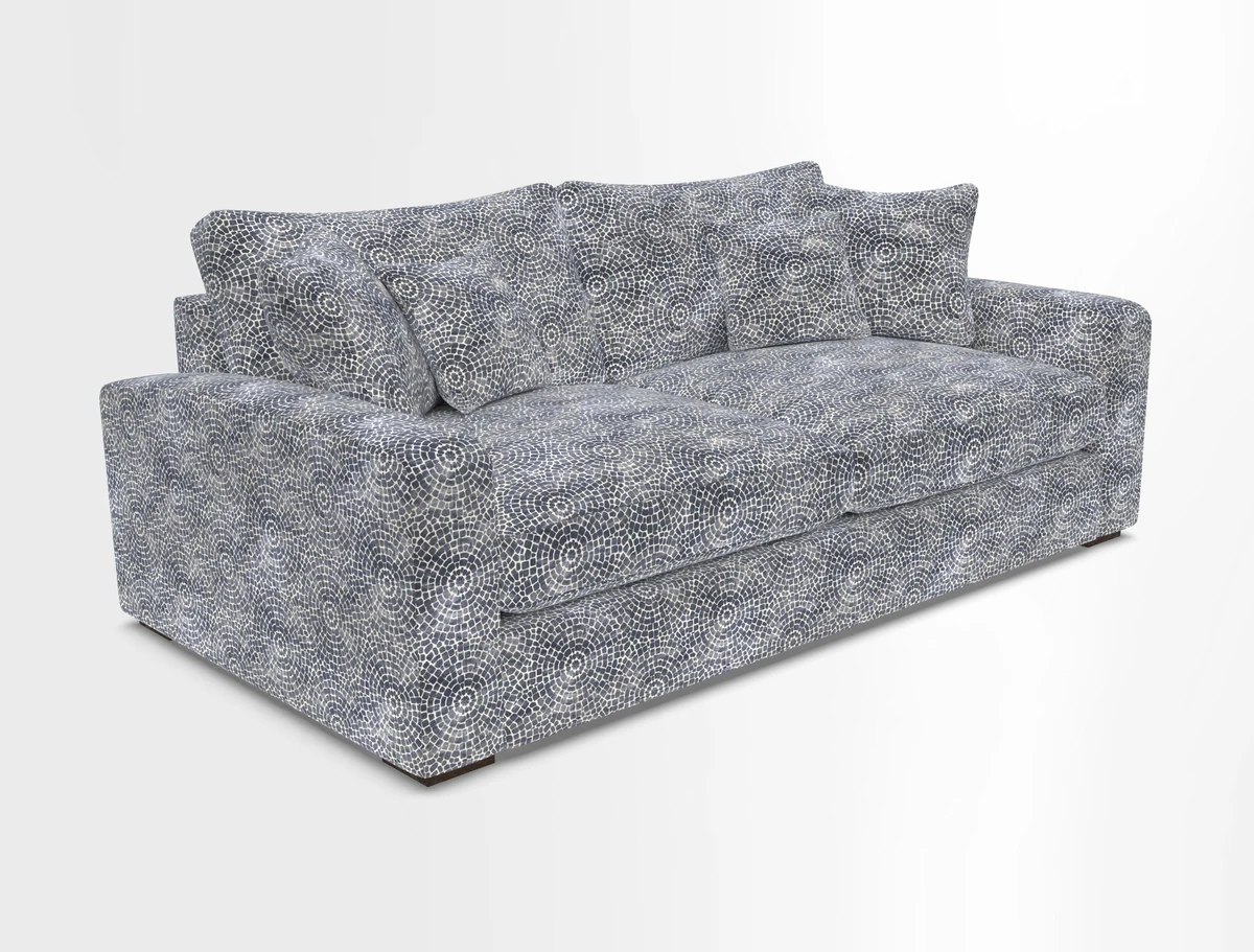 Stockbridge 3 Seater Sofa in Warwick Graf Slate