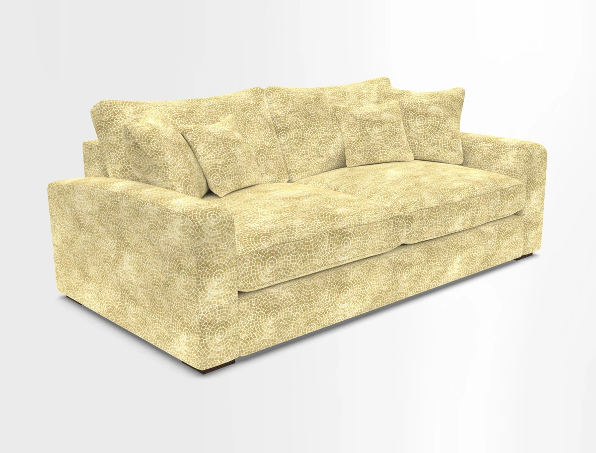 Stockbridge 3 Seater Sofa in Warwick Graf Slate
