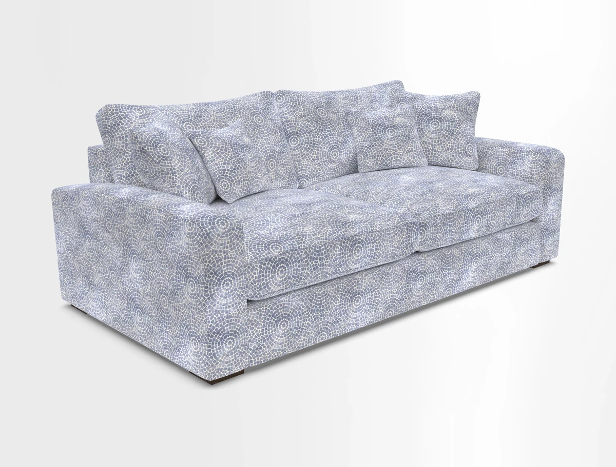 Stockbridge 3 Seater Sofa in Warwick Graf Slate