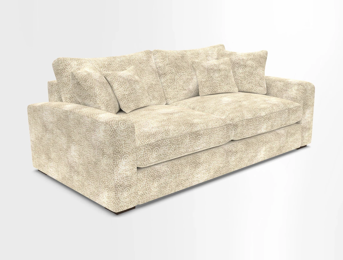 Stockbridge 3 Seater Sofa in Warwick Graf Slate