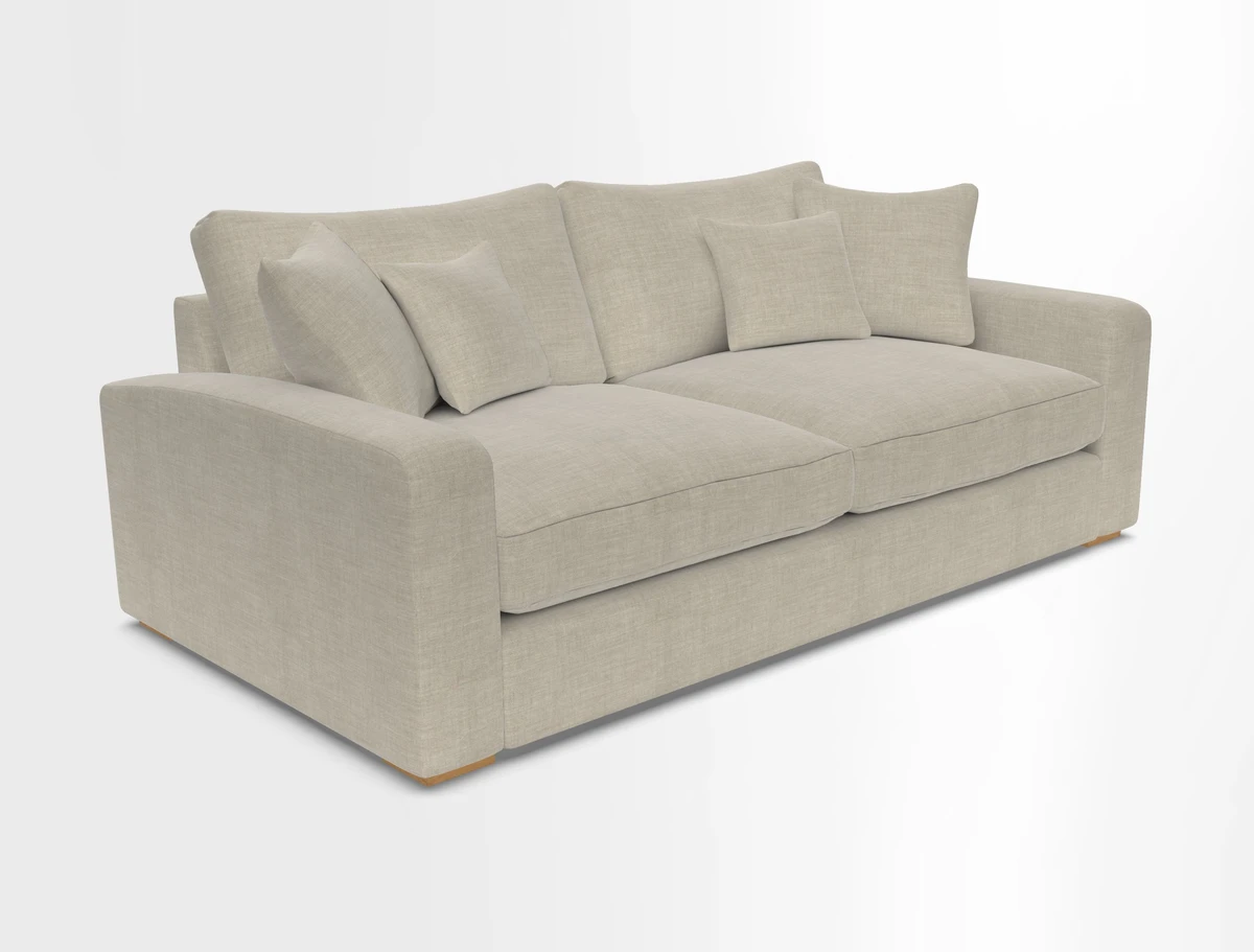 Stockbridge 3 Seater Sofa in Warwick Graf Slate