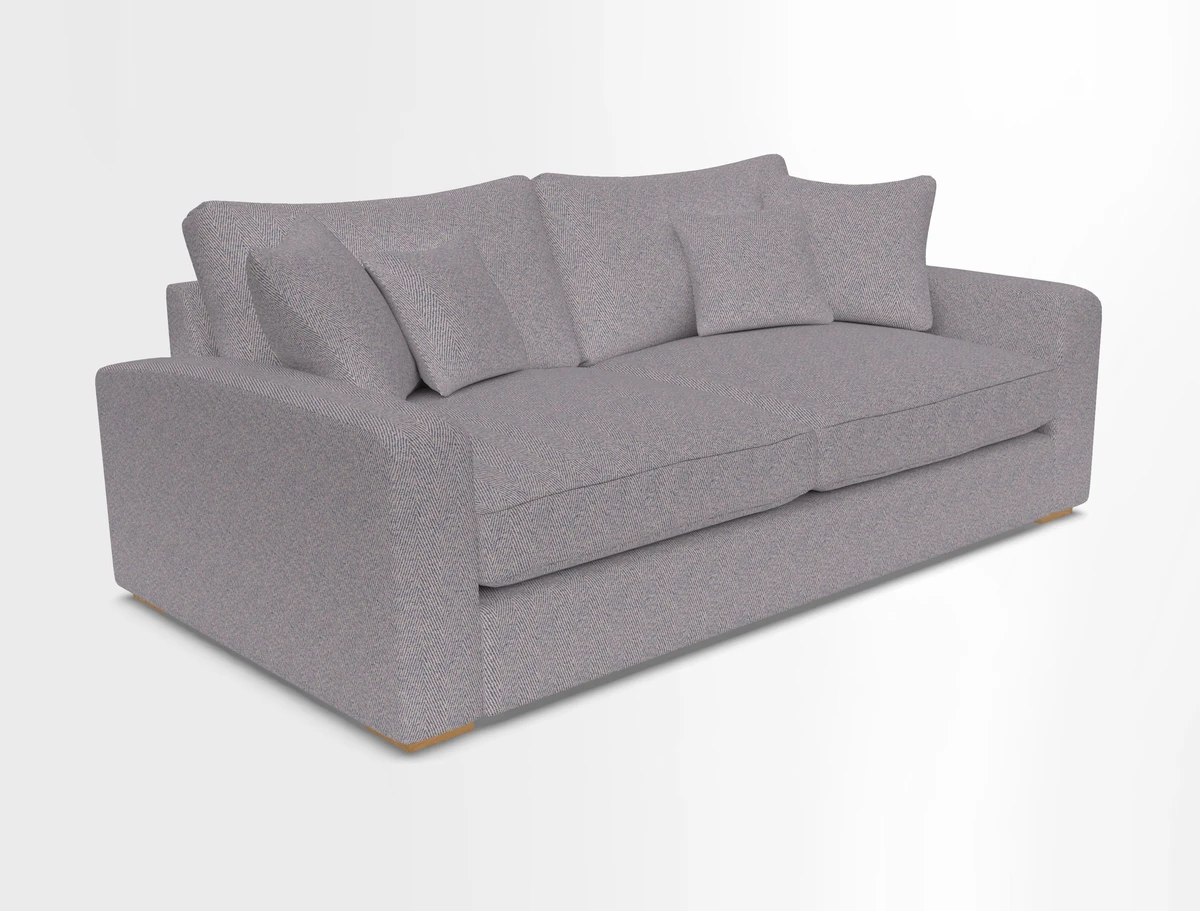 Stockbridge 3 Seater Sofa in Warwick Graf Slate